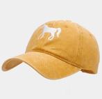 Cap Horse in diverse kleuren met witte geborduurde afbeeldin, Verzenden, Nieuw