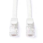 Netwerkkabel | Cat6a U/UTP | 3 meter (100% koper, Plat, Wit), Verzenden, Nieuw