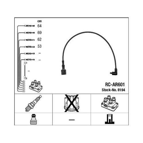 Ngk Rc-Ar601 Bougiekabelset, Computers en Software, Laptop-opladers, Verzenden