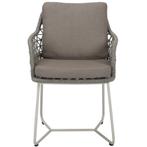 Taranto dining tuinstoel natural sand rope latte, Tuin en Terras, Tuinsets en Loungesets, Ophalen of Verzenden, Nieuw