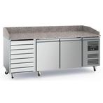 Ecofrost Pizzawerkbank 580L | 2 Deuren + 7 Deegladen | RVS |, Witgoed en Apparatuur, Koelkasten en IJskasten, Ophalen of Verzenden