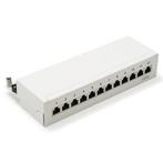 Patchpaneel | Cat6 S/FTP | 12 poorten (Desktop, Wit), Computers en Software, Verzenden, Nieuw