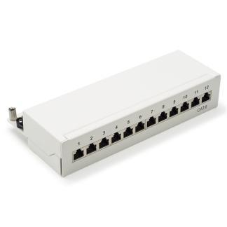 Patchpaneel | Cat6 S/FTP | 12 poorten (Desktop, Wit), Computers en Software, Pc- en Netwerkkabels, Nieuw, Verzenden