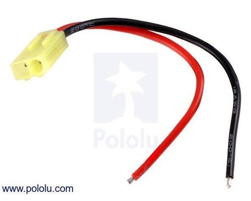 Mini Tamiya Plug with 10cm Leads, Male  Pololu 2179, Hobby en Vrije tijd, Elektronica-componenten, Verzenden
