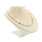 9 Karaat saffier kralenketting, Gebruikt, Overige kleuren, Ophalen of Verzenden, Met edelsteen