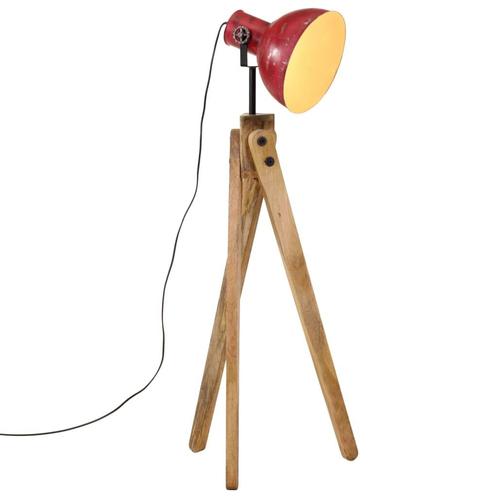 vidaXL Vloerlamp 25 W E27 45x45x120 cm verweerd rood, Huis en Inrichting, Lampen | Overige, Nieuw, Verzenden