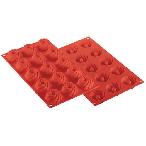 Siliconen Bakvorm Mini Swirl Ø48x20mm (15), Hobby en Vrije tijd, Taarten en Cupcakes maken, Nieuw, Verzenden