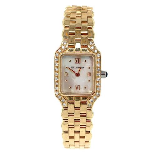 Gouden Palerma horloge met diamant 14 krt, Sieraden, Tassen en Uiterlijk, Horloges | Heren, Nieuw, Ophalen of Verzenden