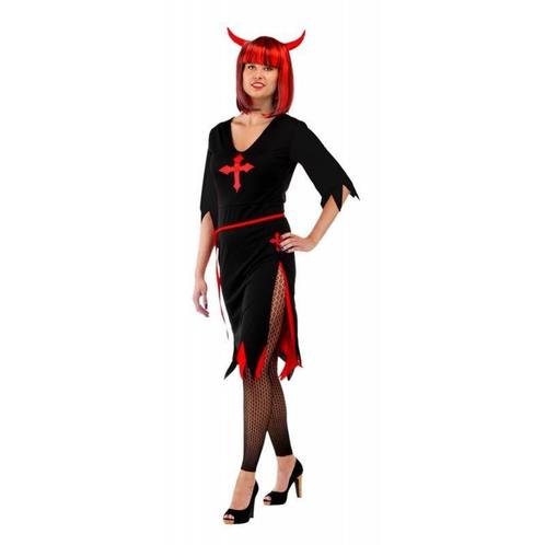 Zwarte Halloween Duivelsjurk, Kleding | Heren, Carnavalskleding en Feestkleding, Nieuw, Ophalen of Verzenden