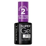 Rimmel London SuperGel 002 Glitter Finish Topcoat, Verzenden, Nieuw