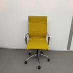 Markant design bureaustoel - gele stof, Nieuw, Ophalen of Verzenden