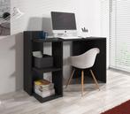 Meubella | Bureau Pierre - Zwart - 120 cm, Huis en Inrichting, Bureaus, Verzenden, Nieuw