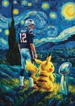 ANDSAL - Tom Brady & Pikachu - Van Gogh Tribute New England, Nieuw