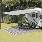 vidaXL Tenttapijt 400x400 cm HDPE antracietkleurig en wit, Caravans en Kamperen, Verzenden, Nieuw