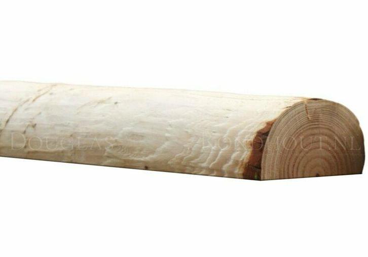 Douglas halfronde palen geschild | Doorsnede 11/12 cm, Le..., Doe-het-zelf en Verbouw, Hout en Planken, Nieuw, Verzenden