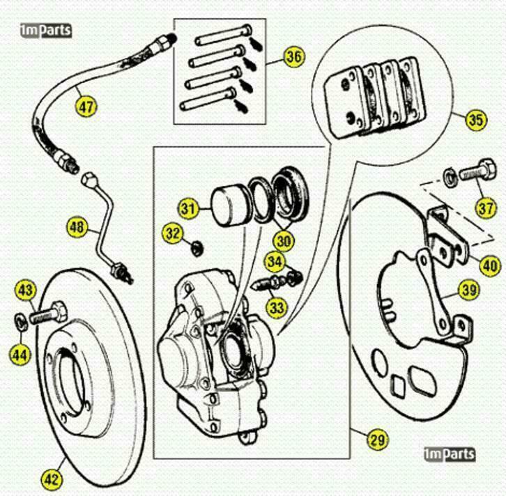 Triumph TR250 , TR5 en TR6 remmen onderdelen, Auto-onderdelen, Oldtimer-onderdelen