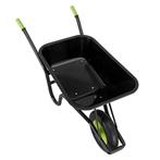 Kruiwagen 100 Liter - Luchtbanden - Zwart - Max. 210 KG - In, Tuin en Terras, Verzenden, Nieuw
