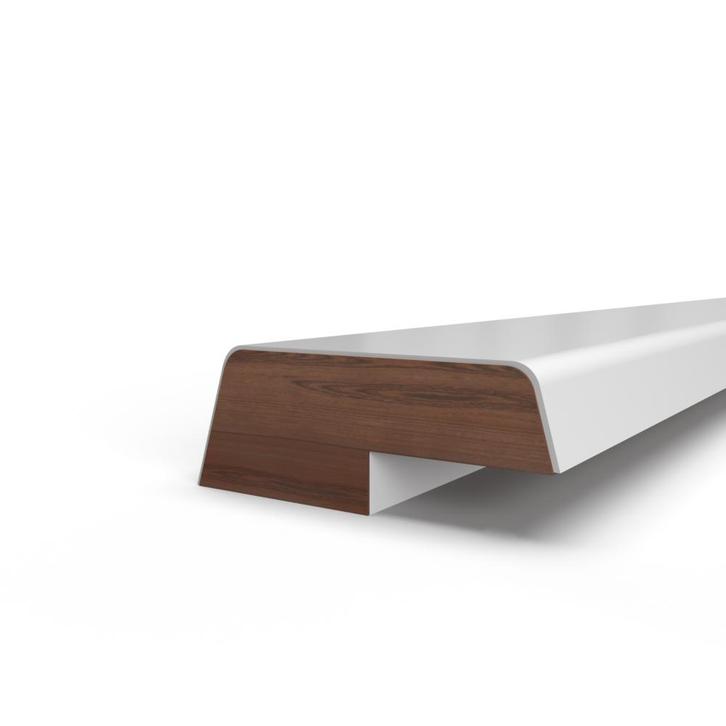 Opdek Glaslat 12x33 mm schuin - sponning 5x16mm-2000 mm, Doe-het-zelf en Verbouw, Glas en Ramen, Nieuw, Ophalen of Verzenden