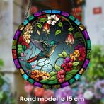 Ronde Raamhanger Raamdecoratie Kolibrie Bloemen met ketting, Huis en Inrichting, Verzenden, Nieuw