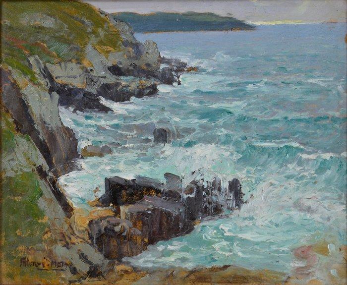Herve Mathe 1868-1953. - Vers la pointe du Raz (près de, Antiek en Kunst, Kunst | Schilderijen | Klassiek