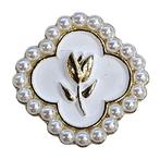 Fako Bijoux® - Magnetische Mini Broche - Klaver Met Tulp -, Sieraden, Tassen en Uiterlijk, Broches, Verzenden, Nieuw