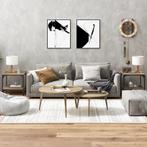 vidaXL Bijzettafels 2 st 40x40x40 cm bewerkt hout sonoma, Minder dan 50 cm, 50 tot 100 cm, Verzenden, Nieuw