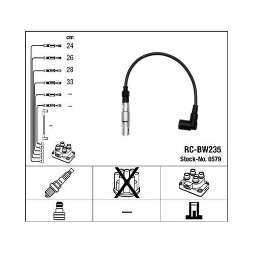 Ngk Rc-Bw235 Bougiekabelset, Computers en Software, Laptop-opladers, Verzenden