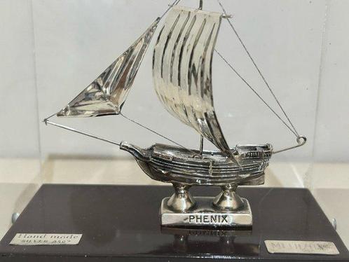 Miniatuur figuur - Barco em Prata Phenix 950 - .950 zilver, Antiek en Kunst, Antiek | Goud en Zilver