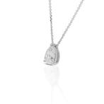 Ketting met hanger - 18 karaat Witgoud - 1.50ct. tw. Diamant