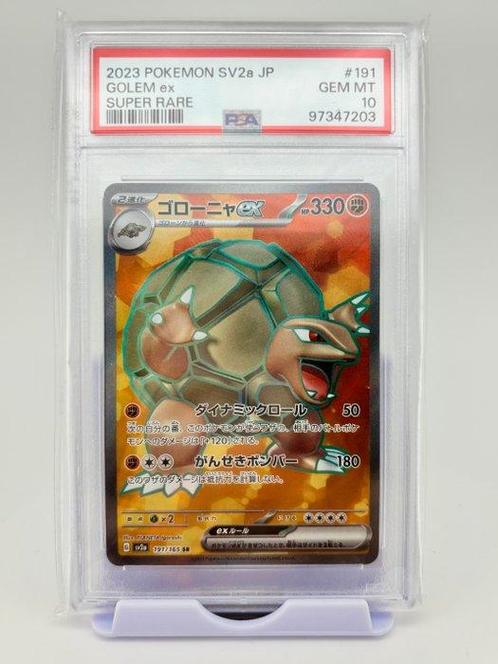 Pokémon - 3 Graded card - Art Rare/Super Rare - Golem ex,, Hobby en Vrije tijd, Verzamelkaartspellen | Pokémon