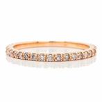 Zonder Minimumprijs - Ring Roségoud -  0.33 tw. Roze Diamant