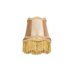 Stoffen klemkap goud 12/8,5/15 - Granny, Huis en Inrichting, Lampen | Lampenkappen, Overige kleuren, Rond, Nieuw, Retro