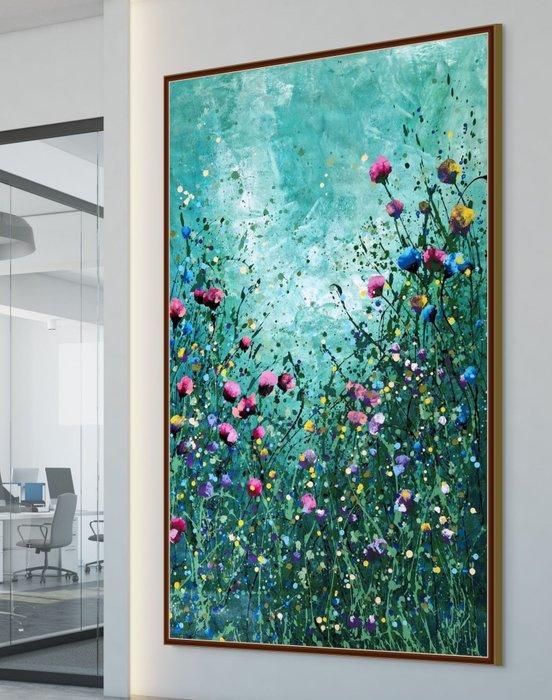 Irina Morisch - Emerald forest Nr.12 - XXL-, Antiek en Kunst, Kunst | Schilderijen | Modern