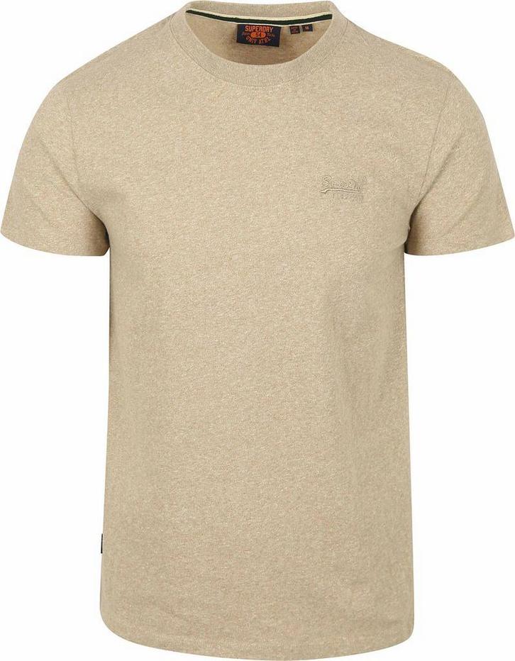 Superdry Classic T-Shirt Melange Beige maat 3XL Heren, Kleding | Heren, T-shirts, Beige, Nieuw, Overige maten, Verzenden