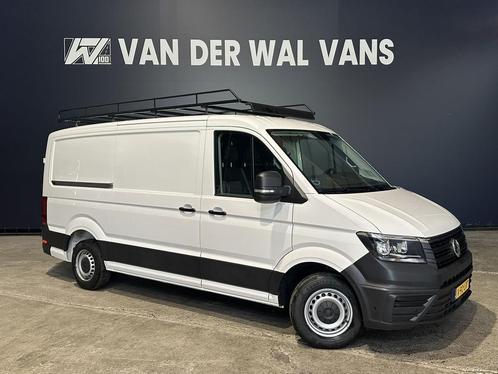 Volkswagen Crafter 2.0 TDI 140 pk L3H2 L2H1 *Rijklaar Direct, Auto's, Bestelauto's, Dealer onderhouden, Lease, Zwart, Handgeschakeld