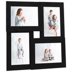vidaXL Fotolijst voor 4x(10x15 cm) foto MDF zwart, Audio, Tv en Foto, Fotografie | Fotolijsten, Verzenden, Nieuw
