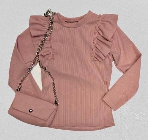 J.Mirano - Zero - Shirt met tasje licht roze, Kinderen en Baby's, Kinderkleding | Overige, Meisje, Nieuw, Ophalen of Verzenden