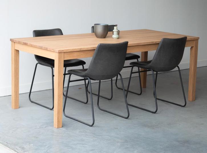 Massief houten eettafels | rechthoekig, ovaal, rond,vierkant, Huis en Inrichting, Tafels | Eettafels, 100 tot 150 cm, 200 cm of meer