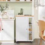 Keukentrolley met Kast en Verstelbare Planken – 90 cm, Huis en Inrichting, Keuken | Keukenelementen, Verzenden, Nieuw