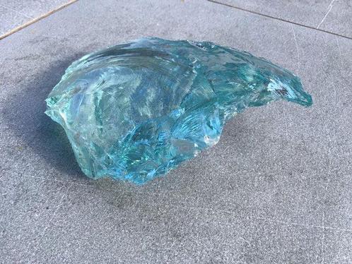 Zeer mooi stuk XL-grootte van Andara-glas in aquamarijnkleur, Verzamelen, Mineralen en Fossielen