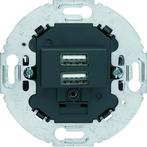 Hager Berker 230V USB Oplaadcontactdoos 2 Gang 3.0A S1930, Doe-het-zelf en Verbouw, Elektra en Kabels, Verzenden, Nieuw, Overige typen