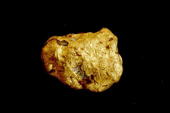 Goud Natif, goudklomp uit Suriname of Frans-Guyana- 1.01 g -, Antiek en Kunst, Curiosa en Brocante