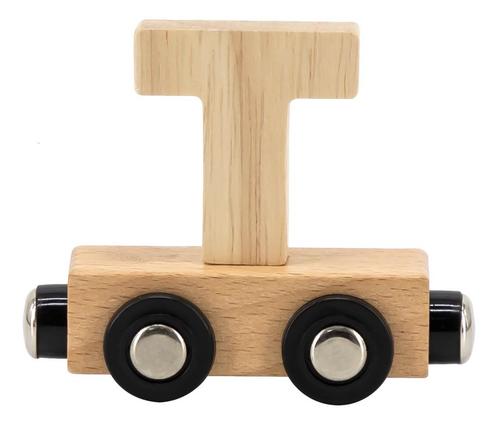 Tryco Houten Naturel Lettertrein - Letter T TR-353067, Kinderen en Baby's, Kinderkamer | Inrichting en Decoratie, Nieuw, Verzenden