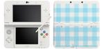 NEW Nintendo 3DS - Blue & White Quilt Faceplate - Wit/Blauw, Spelcomputers en Games, Spelcomputers | Nintendo 2DS en 3DS, Ophalen of Verzenden