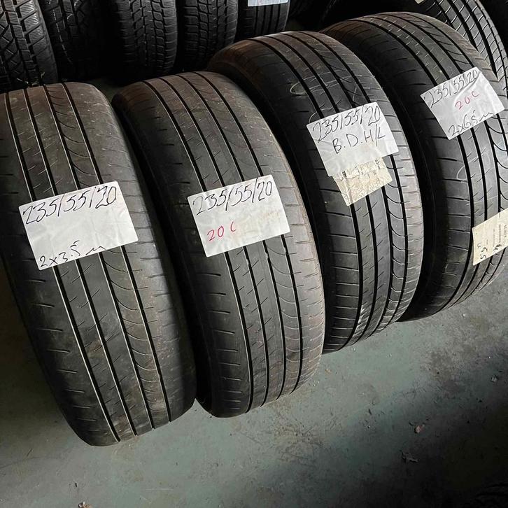 4 x Bridgestone Dueler HL 235-55-20 Zomerbanden 6,5mm, Auto-onderdelen, Banden en Velgen, 20 inch, Zomerbanden, 235 mm, Personenwagen