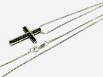 Ketting met hanger - 18 karaat Witgoud -  2.00ct. tw.