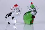 Figuur - Swarovski - Santa counrty Mo & Santas helper Mo