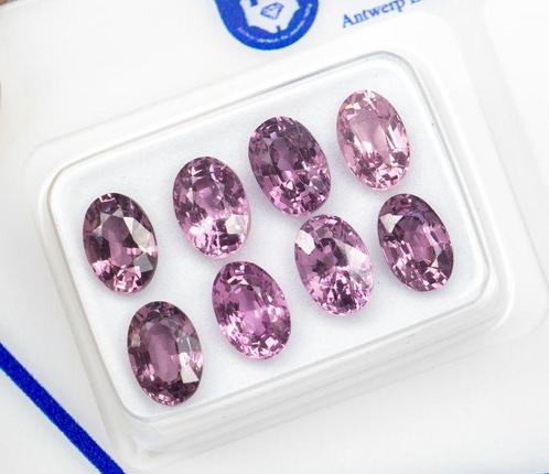 Zonder Minimumprijs - 8 pcs Spinel - 5.13 ct - Antwerp, Sieraden, Tassen en Uiterlijk, Edelstenen