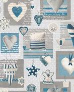 Katoen Blue Christmas, Hobby en Vrije tijd, Nieuw, Blauw