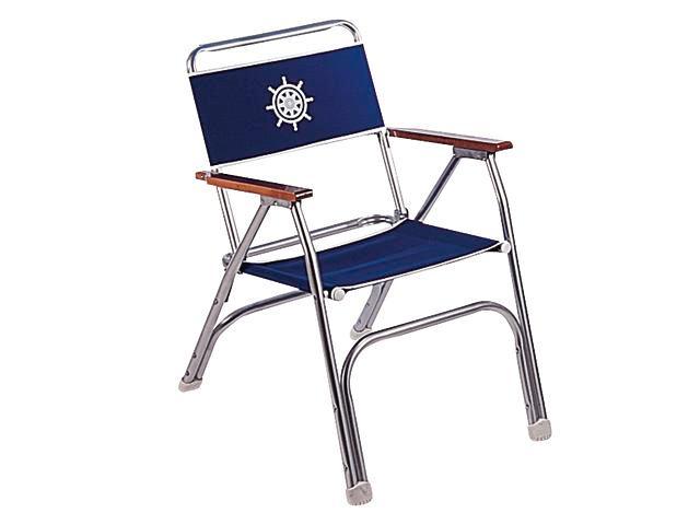 Forma dekstoel aluminum met donkerblauwe zitting, Watersport en Boten, Accessoires en Onderhoud, Interieur en Kussens, Nieuw, Verzenden